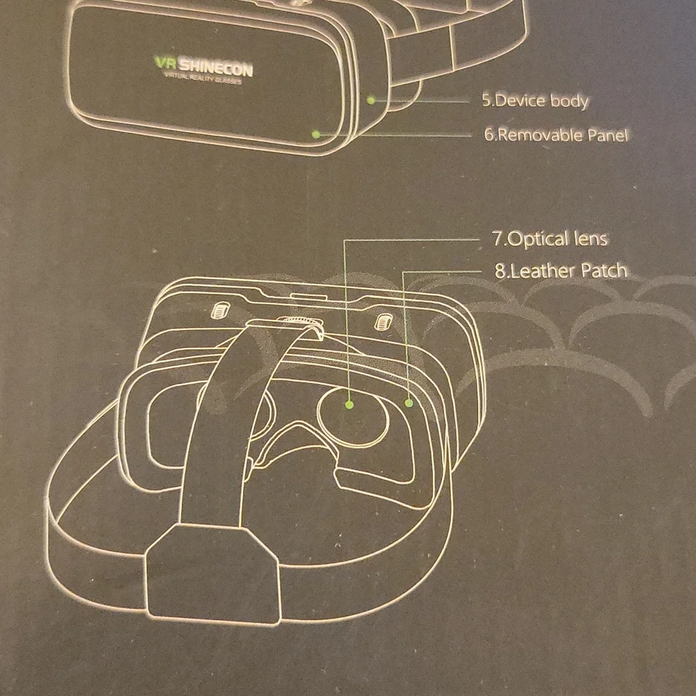VR SHINECON Virtual Reality Glasses for smartphone 90-100 field of view NEW…